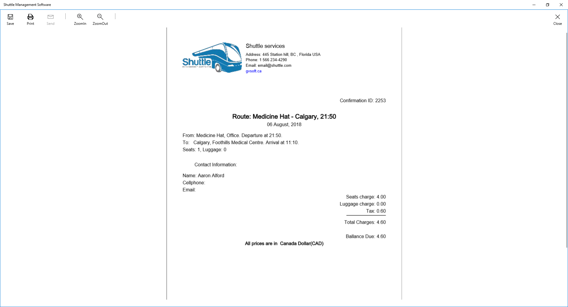 shuttle software