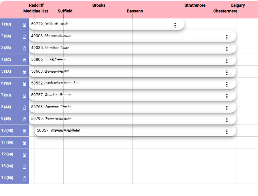 seat chart and seat layout tools in passenger booking software